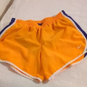 Nike Orange Athletic Shorts Lightweight Performance